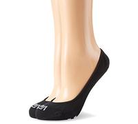 vans Damen GIRLY NO SHOW 7-10 2PK Füßlinge, Schwarz (BLACK-WHITE Y28), One Size