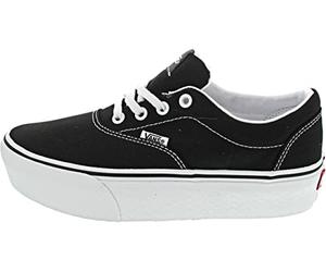 Vans Femme Doheny Platform Baskets, Canvas Black White, 40.5 EU