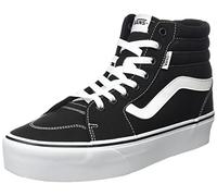 Vans Femme Filmore Hi Canvas Basket, Toile Noire et Blanche, 35 EU