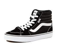 Vans Femme Basket, Toile en Daim Noir et Blanc, 42.5 EU