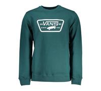 Vans, Femme, Sweatshirts et sweats à capuche, Vert, Taille: 40 FR Pull en Coton Vert avec Imprimé Logo