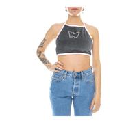 Vans, Femme, Tops, Gris, Taille: 36 FR Canotta Corta