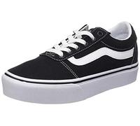 Vans Femme Ward Platform Canvas, Noir Canvas Black White, 42.5 EU