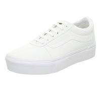 Vans Femme Ward Platform Canvas Shoes, Blanc Canvas White, 42 EU