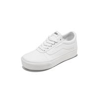 Vans Femme Ward Platform Zapatillas-mujer, Canvas White, 41 EU