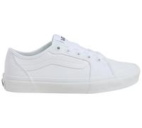 Vans Filmore Decon Baskets à Lacets pour Femme avec Semelle à Carreaux Rouge, Toile Blanc 001, 38.5 EU