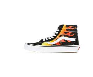 Vans - Flame Print High Top Baskets - Homme - Chaussures - Multicolore - Taille: 44 EU