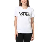 Vans Flying V Crew Tee, T-Shirt Femme, Blanc (White White), 40 (Taille Fabricant: Large)