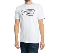 Vans Full Patch T-Shirt, Blanc (White/Black), Large Homme