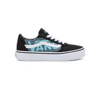 Vans Garçon Unisex Kinder Ward Slip-on Basket, Glow Neon Blue/Black - 25 EU | 8 UK