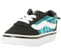 Vans Garçon Unisex Kinder Ward Slip-on Basket, Glow Neon Blue/Black (Noir et Bleu Turquoise), 20 EU