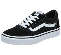 Vans Garçon Ward Suede/Canvas Sneaker Basse, Suede Canvas Black White, 31.5 EU