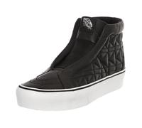 Vans - High-Profile Leather High-Top - Femme - Chaussures - Noir - Taille: 37 EU