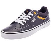 Vans Homme Seldan Basket, Leather Mesh Charcoal/Yellow, 40 EU