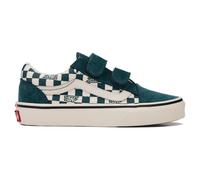 Baskets basses enfant filles Vans Old Skool V GEO CHECK Mystic Moss Vert 28