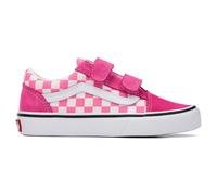 Baskets basses enfant filles Vans Old Skool V COLOR THEORY CHECKERBOARD Pink Fizz Rose 31