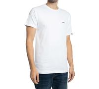 VANS T-Shirt Unisexe Left Chest Logo , Col, Manches Courtes - EY28 (Blanc / Ner