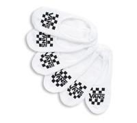 Vans Lot de 3 paires de chaussettes classiques Canoodle No Show pour homme Blanc damier Taille 39-43, blanc