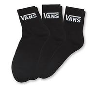 Vans | Lot de 3 paires de chaussettes classiques pour homme, demi-col rond, Noir, 9.5-13