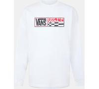 Vans Men's Hi Stretch White Long-Sleeve T-Shirt Blanc Grand Male