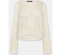 Vans Mila Open Cropped Crew Marshmallow Knitted Top Guimauve 18 (2XL) Female