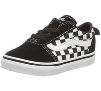 Vans Mixte bébé Ward Slip-on Canvas Sneaker, Noir Checkers Black True White, 24 EU