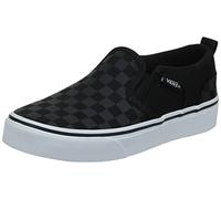 Vans Asher Mixte enfant Basket , Checker Black Black, 38.5 EU