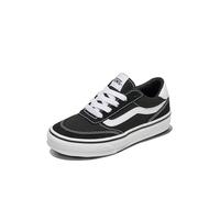 Vans Mixte enfant Brooklyn Ls Basket, SUEDE/CANVAS Black/White, 36.5 EU