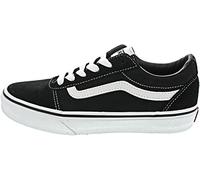 Vans Mixte enfant Ward Suede/Canvas Basket, Suede Canvas Black White, 36 EU
