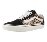 Vans - Chaussures de skate basses - Old Skool Black Leopard pour Femme - Taille 36,5 - Marron Marron 36,5