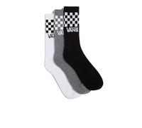 Vans Off The Wall Classic Crew Lot de 3 paires de chaussettes à carreaux Noir Taille 41/40, Noir , taille unique