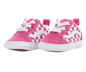 Vans Old Skool Crib VN000CS5CHL1, Chaussures berceau, Blanc, rose, 19 EU