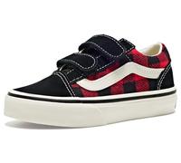 Vans Old Skool CYAYHU1 Noir Tartan Unisexe Chaussures Baskets déchirées