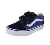 Vans Old Skool V, Baskets Basses Mixte Enfant, Bleu (Navy/True White), 33 EU