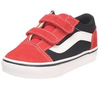 Vans Old Skool V, Baskets Mode Mixte Enfant - Rouge (High Risk Red/True White), 24 EU (7.5 US)