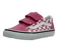 Vans Old Skool V Baskets unisexes pour enfant, Color Theory Checkerboard Pink Fizz, 3 Little Kid