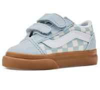 Vans Old Skool V pour bébé garçon, Gum Check Dawn Mist, 8 Toddler