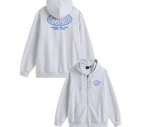 Vans - Pull chaud zippé - World Tour Loose Full Zip Light Grey Heather pour Homme en Coton - Taille M - Gris Gris M