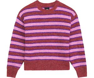 Vans - Pull-over à col rond - Rollins Stripe Sweater Poppy Ember Purplelcrce - Taille M - Rouge Rouge M