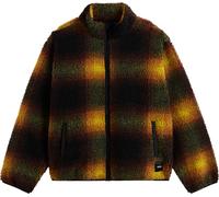 Vans - Pull zippé en sherpa - Heights Sherpa Full Zip Black/Herritage Mustard pour Homme - Taille XL - Noir Noir XL