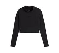 Vans - Script Mini Mock LS - Femme - Tops - Noir - Taille: 38 FR
