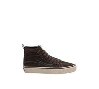 Vans Sk8-Hi MTE, Chaussures hautes en daim marron, semelle en caoutchouc antidérapante, style classique skate, marron, 45 EU