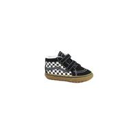 Vans SK8-MID Reissue V 101KP1 Damier Noir marshm Noir Damier Chaussures Enfants Baskets mi-Hautes Sangles en Cuir 33
