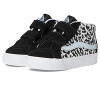 Vans Sk8-mid Reissue V Baskets unisexes pour enfant, Léopard pailleté bleu pastel, 14.5 cm