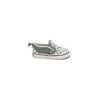 Vans Slip-on V D0TEPO1 Color Theory Chaussures d'échecs Bleu à Damier pour Enfants Baskets à Enfiler élastiques 26.5