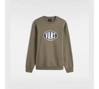 Sweatshirt Vans Spray On Loose Crew marron noir blanc - M