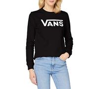 Vans Sweat-Shirt Classique V Crew pour Femme, Noir, L