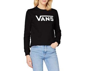 Vans Sweat-Shirt Classique V Crew pour Femme, Noir, L