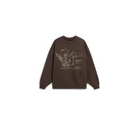 VANS Sweat-shirt 'Earthbound' brun foncé / gris, Taille XXS