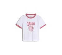 VANS T-shirt 'Apple Boom Ringer' rouge cerise / blanc, Taille S